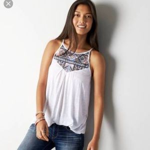 American Eagle Embroidered Tank